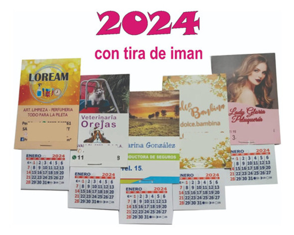 30 Almanaques 2020 Personalizado Con Tira De Iman Souvenirs 0