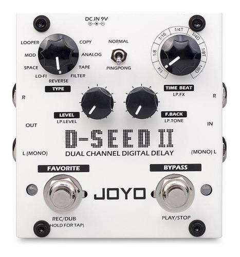 Pedal Joyo D-seed 2 Dual Channel Digital Delay Com Looper 0