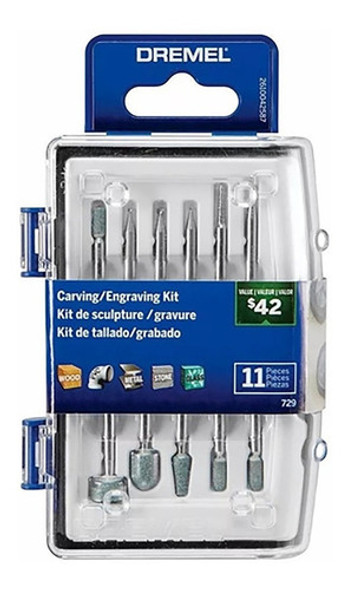 Set Accesorios Minitorno Dremel 11 Piezas Grabado Tallado 0