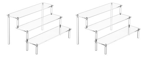 2 Elevadores De Acrílico Para Expositores, Organizador De Su 0