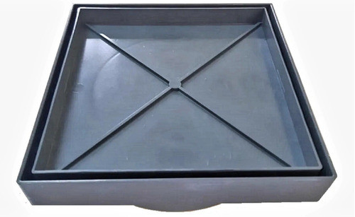 Ralo Banheiro 7-10x10cm- 5-15x15cm Drena Box Cinza Cola Piso 0