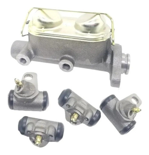 Kit 1 Bomba De Freno + 4 Cilindros Para Chevrolet C10 0