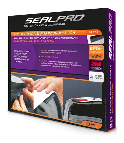 Burlete De Portón Peugeot 206 3p, Sealpro Por Unidad 0