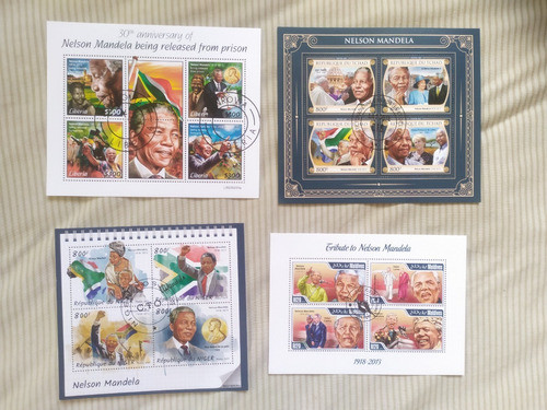 4 Séries Selos (líderes Políticos) - Nelson Mandela 0