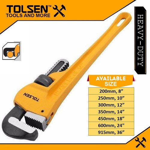Llave De Caño Mordaza Móvil 8 Pulgadas Tolsen - 10231 1