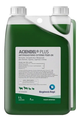 4 Aciendel Plus Pour On 1 Litro Vacas Leiteiras Cavalos 1
