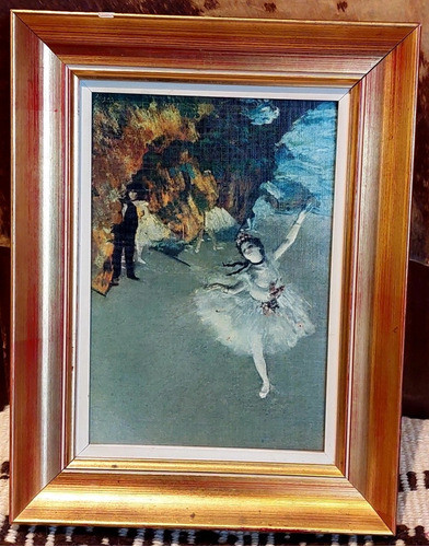 Cuadro Edgar Degas Baillarina Ballet Impresión Marco Oro 0