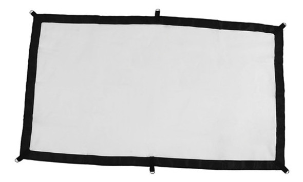 Tela De Projetor Externo De 100 Polegadas 16:9 Hooks Hd Dobr 0