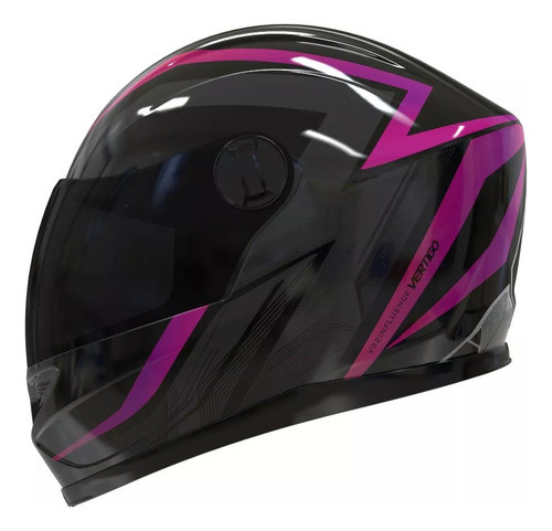Casco Integral Vertigo V32 Influence Fucsia/negro Brillo Xl 0