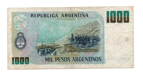 Billete Argentina 1000 Pesos Argentinos Bottero 2632a B 1