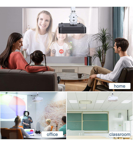 Soporte De Pared O Techo Para Proyector Con Altura Ajustable 1