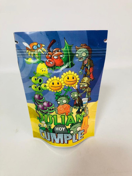 Bolsa Zipper Personalizadas X 15 Plantas Vs Zombies 1