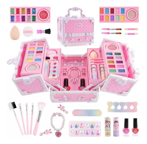 Conjunto De Maquiagem Para Meninas A Partir De Brinquedos In 1