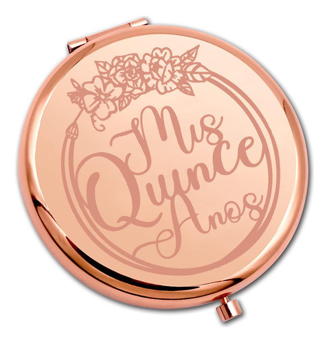 Espelho Compacto De 15º Aniversário Para Presente De Pliti 0