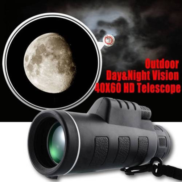 Monocular Óptico Bak4 Travel Hunting Visión Nocturna 40x60 H 1