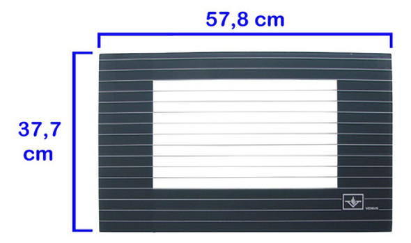 Vidrio De Horno Cocina Volcan Venus Gris + Lana De Vidrio 1
