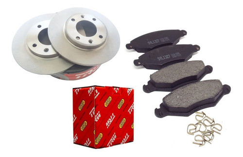 Discos + Pastillas De Freno Peugeot 206 207 1.4 8v 0