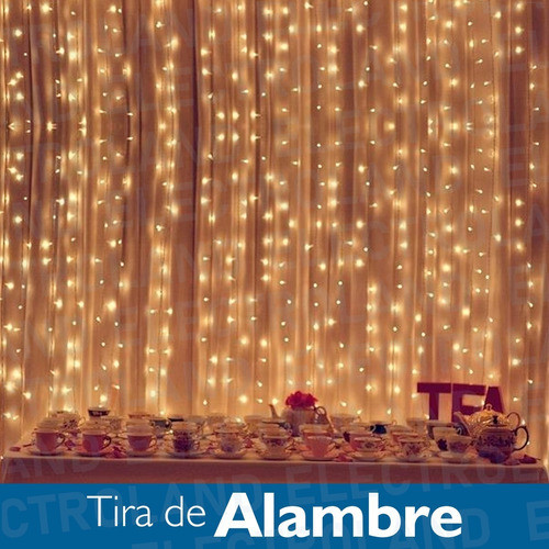 Guirnalda Luces Alambre Led 3 Mts 30 Led Blanco Calido Fijas 1
