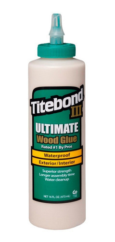 Cola Titebond 3 Ultimate 473ml 525g Madeira Luthieria Kosmon 0