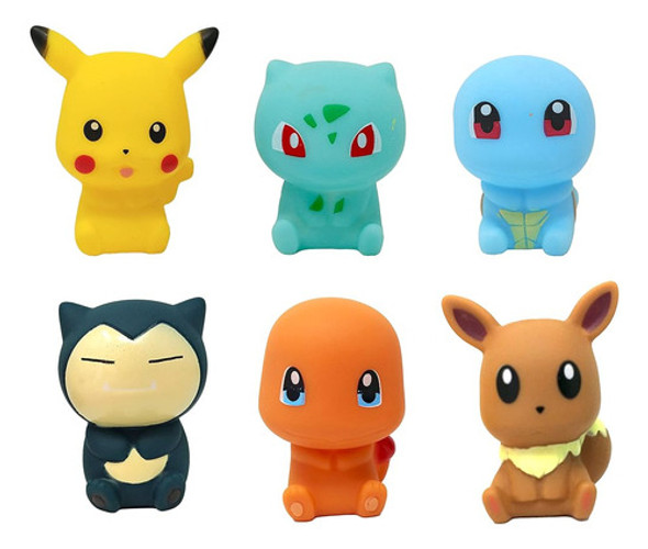 Pkémn Squeaking Bath Toy Bundle (pikachu, Bulbasaur, Squirtl 0 Pkémn Squeaking Bath Toy Bundle (pikachu, Bulbasaur, Squirtl 0
