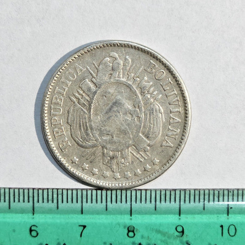 Lote Monedas De Plata Bolivianas Antiguas 0