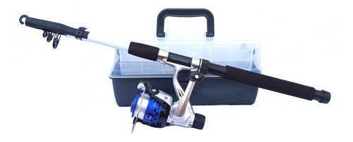 Equipo Pesca Rio Caña + Reel + Maleta + Plomadas + Anzuelos 0