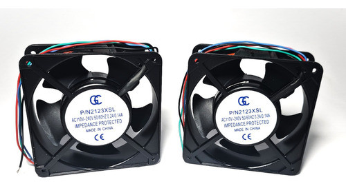 2 Micro Ventilador Cooler Ventoinha Bivolt 120x120x38 Bivolt 1