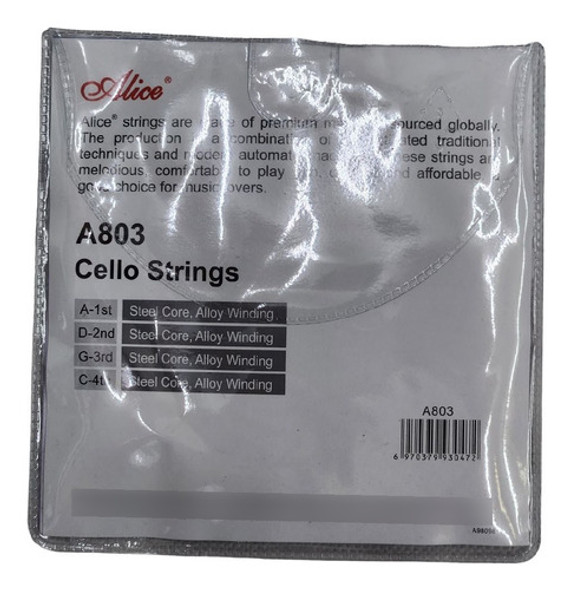 Alice Encordado Cuerdas Violoncello Cello A803 Musicapilar 1