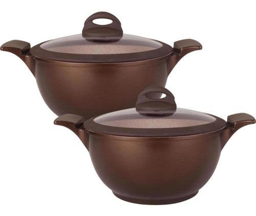 Jogo Caçarolas Antiaderente Cerâmica Cooktop Indução Belga 0