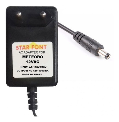 Fonte Carregador 12vac Pedal Efeitos Meteoro Radded Pickup 0