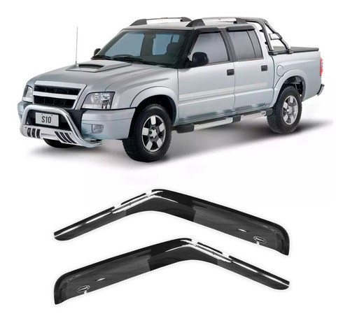 Deflector Chevrolet S10 2000 2012 Ventanilla X2 Oriyinall Ad 0
