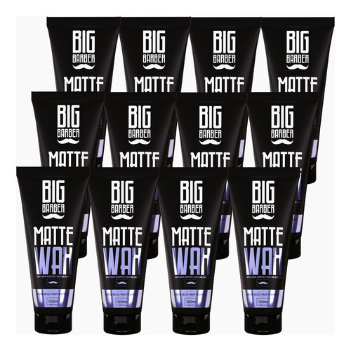 Cera Capilar Matte Wax Big Barber 120g Pasta Atacado 12 Unid 0