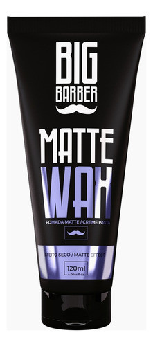Cera Capilar Matte Wax Big Barber 120g Pasta Atacado 12 Unid 1