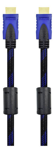 Cable Hdmi 10m Nisuta Nscahd10m 1.4 Filtro 1080p Malla Tela 1