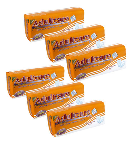 Absorvente Adultcare Premium Com Linha Adesiva Kit 6 Pacotes 0