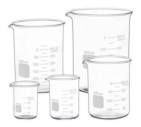 Vaso Vidrio Precipitado Boro 3.3 600 Ml Everglass 1