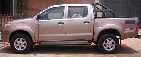 Toyota Hilux 05- Fenders O Pasaruedas Los 6!!! 1