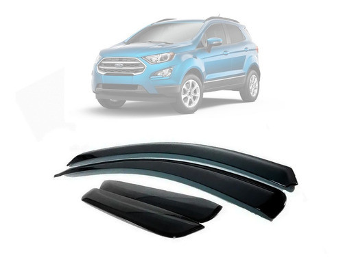 Calha Chuva Acrílico Ford Ecosport 4 Portas 2018 Em Diante 0