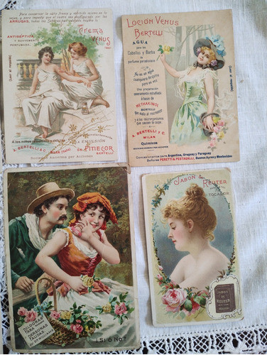 Lote De 9 Tarjetas Antiguas Remedios O Embellecimiento 1