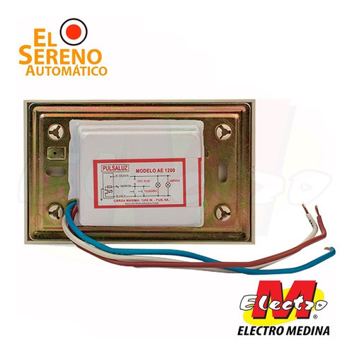 Pulsador Escalera Automatico 3 Cables Sereno Electro Medina 1