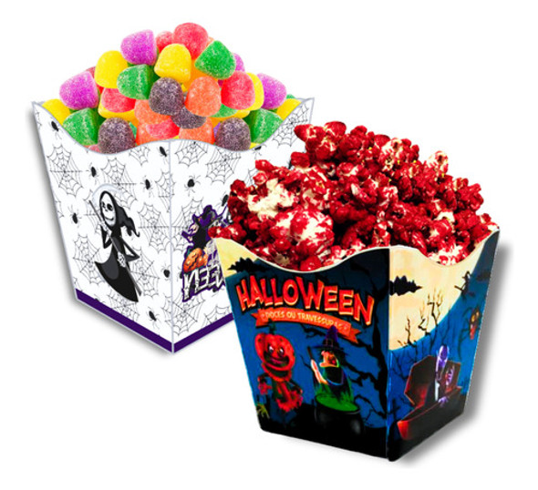 30 Cachepot Cachepo Enfeite Mesa Doce Decoração Halloween 0