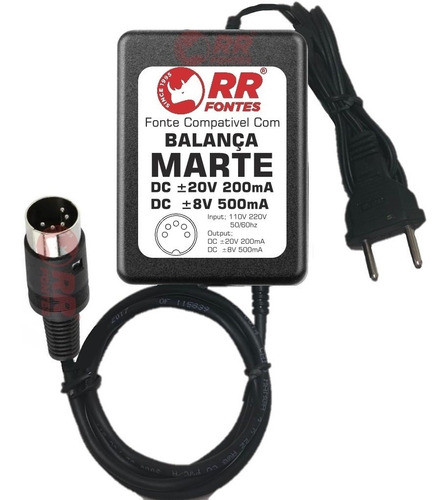 Fonte 8v 20v Da Balança Marte Pesadora Séries Asf11 Al/as 0