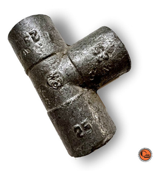 Tee Reduccion 51 Mm X 32 Mm Estañado Para Soldar Hidrobronz 1