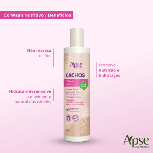 Co-wash Limpeza Suave Apse Cachos Nutritivo 300ml 1