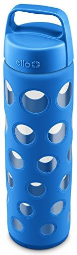 Ello Botella De Agua De Vidrio Puro Con Manga De Silicona, C 1