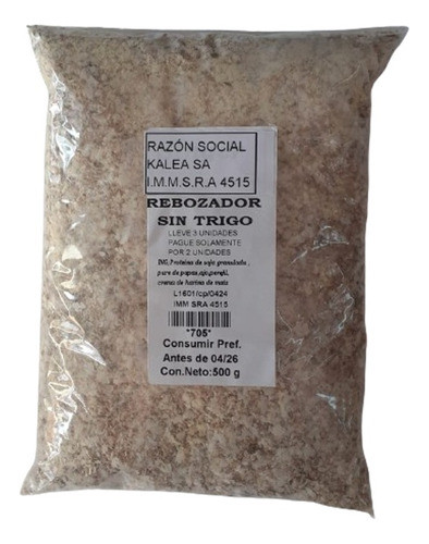 Rebozador Sin Trigo Completo 500 G Lleve 3 Pague Solo 2 0