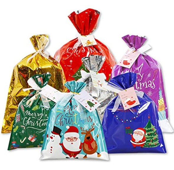 Howaf Bolsas De Regalo De Navidad Con Cordón, 0