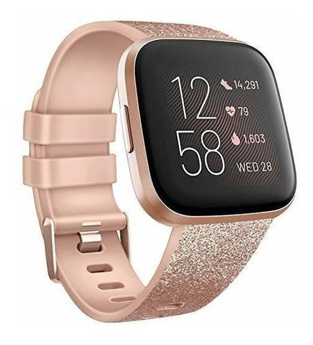 Malla Para Fitbit Versa 2/ Versa/lite/se Dorado Rosa Large 0