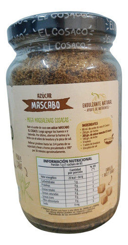 Azucar Mascabo Sin Refinar 100% Integral El Cosaco X 250g 1