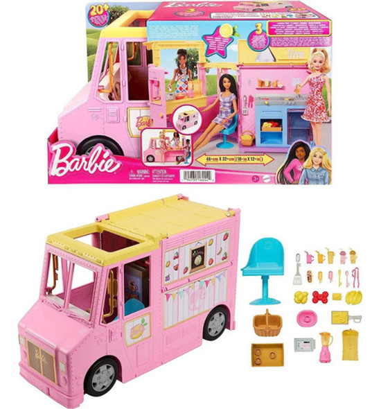 Veículo De Brinquedo Caminhão De Limonada Barbie Profissões 0
